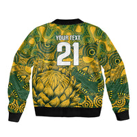 2026 Autumn Rugby Nations South Africa Custom Bomber Jacket Indigenous Tribal Patchwork Motif