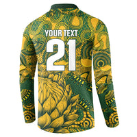 2026 Autumn Rugby Nations South Africa Custom Button Sweatshirt Indigenous Tribal Patchwork Motif