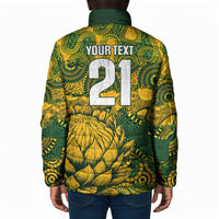 2026 Autumn Rugby Nations South Africa Custom Padded Jacket Indigenous Tribal Patchwork Motif