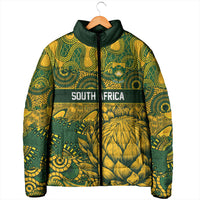 2026 Autumn Rugby Nations South Africa Custom Padded Jacket Indigenous Tribal Patchwork Motif
