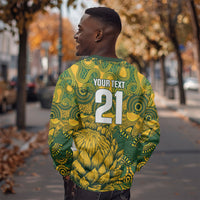 2026 Autumn Rugby Nations South Africa Custom Sweatshirt Indigenous Tribal Patchwork Motif