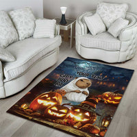 Capy-Boo-Ra Halloween Personalized Area Rug Capybara Funny Spooky Ghost LT9 - Wonder Print Shop