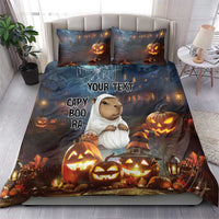 Capy-Boo-Ra Halloween Personalized Bedding Set Capybara Funny Spooky Ghost LT9 - Wonder Print Shop