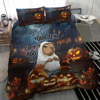 Capy-Boo-Ra Halloween Personalized Bedding Set Capybara Funny Spooky Ghost LT9 - Wonder Print Shop