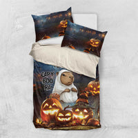 Capy-Boo-Ra Halloween Personalized Bedding Set Capybara Funny Spooky Ghost LT9 - Wonder Print Shop