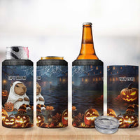 Capy-Boo-ra Halloween Personalized 4 in 1 Can Cooler Tumbler Capybara Funny Spooky Ghost LT9 - Wonder Print Shop