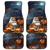 Capy-Boo-Ra Halloween Personalized Car Mats Capybara Funny Spooky Ghost LT9 - Wonder Print Shop