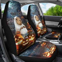 Capy-Boo-Ra Halloween Personalized Car Seat Cover Capybara Funny Spooky Ghost LT9 - Wonder Print Shop