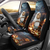 Capy-Boo-Ra Halloween Personalized Car Seat Cover Capybara Funny Spooky Ghost LT9 - Wonder Print Shop