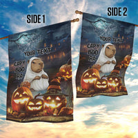 Capy-Boo-Ra Halloween Personalized Garden Flag Capybara Funny Spooky Ghost - Wonder Print Shop