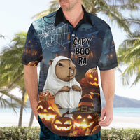 Capy-Boo-Ra Halloween Personalized Hawaiian Shirt Capybara Funny Spooky Ghost - Wonder Print Shop