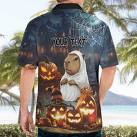 Capy-Boo-Ra Halloween Personalized Hawaiian Shirt Capybara Funny Spooky Ghost - Wonder Print Shop