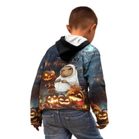 Capy-Boo-Ra Halloween Personalized Kid Hoodie Capybara Funny Spooky Ghost - Wonder Print Shop