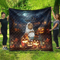 Capy-Boo-Ra Halloween Personalized Quilt Capybara Funny Spooky Ghost - Wonder Print Shop
