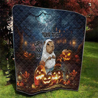 Capy-Boo-Ra Halloween Personalized Quilt Capybara Funny Spooky Ghost - Wonder Print Shop