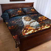 Capy-Boo-Ra Halloween Personalized Quilt Bed Set Capybara Funny Spooky Ghost - Wonder Print Shop