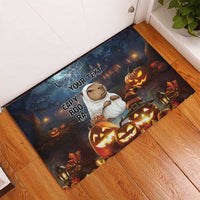 Capy-Boo-Ra Halloween Personalized Rubber Doormat Capybara Funny Spooky Ghost - Wonder Print Shop