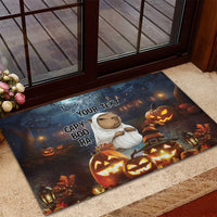 Capy-Boo-Ra Halloween Personalized Rubber Doormat Capybara Funny Spooky Ghost - Wonder Print Shop
