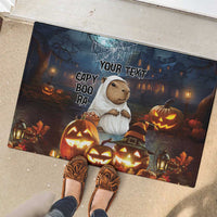 Capy-Boo-Ra Halloween Personalized Rubber Doormat Capybara Funny Spooky Ghost - Wonder Print Shop