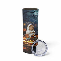 Capy-Boo-ra Halloween Personalized Skinny Tumbler Capybara Funny Spooky Ghost - Wonder Print Shop