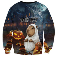 Capy-Boo-Ra Halloween Personalized Sweatshirt Capybara Funny Spooky Ghost - Wonder Print Shop