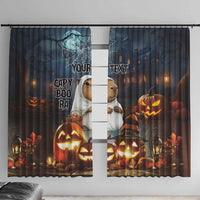 Capy-Boo-Ra Halloween Personalized Window Curtain Capybara Funny Spooky Ghost - Wonder Print Shop