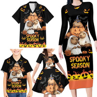 Capy-Boo-Ra Spooky Season Family Matching Long Sleeve Bodycon Dress and Hawaiian Shirt LT9 - Wonder Print Shop