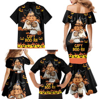 Capy-Boo-Ra Spooky Season Family Matching Mermaid Dress and Hawaiian Shirt LT9 - Wonder Print Shop