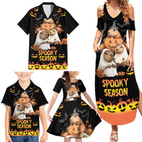 Capy-Boo-Ra Spooky Season Family Matching Summer Maxi Dress and Hawaiian Shirt - Wonder Print Shop