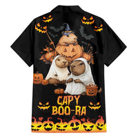 Capy-Boo-Ra Spooky Season Family Matching Tank Maxi Dress and Hawaiian Shirt - Wonder Print Shop