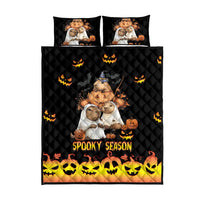 Capy-Boo-Ra Spooky Season Quilt Bed Set - Wonder Print Shop