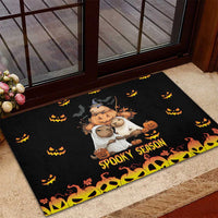 Capy-Boo-Ra Spooky Season Rubber Doormat - Wonder Print Shop
