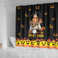 Capy-Boo-Ra Spooky Season Shower Curtain
