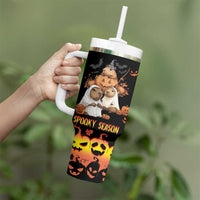 Capy-Boo-ra Spooky Season Tumbler With Handle - Wonder Print Shop