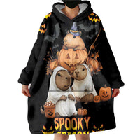 Capy-Boo-Ra Spooky Season Wearable Blanket Hoodie - Wonder Print Shop