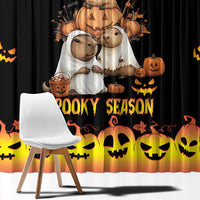 Capy-Boo-Ra Spooky Season Window Curtain - Wonder Print Shop