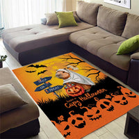 Happy Capy-Boo-Ra Area Rug Capybara Ghost Trick or Treat LT9 - Wonder Print Shop