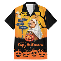 Happy Capy-Boo-Ra Family Matching Mermaid Dress and Hawaiian Shirt Capybara Ghost Trick or Treat LT9 - Wonder Print Shop