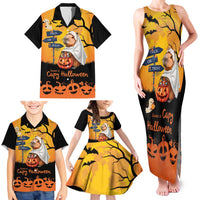 Happy Capy-Boo-Ra Family Matching Tank Maxi Dress and Hawaiian Shirt Capybara Ghost Trick or Treat - Wonder Print Shop
