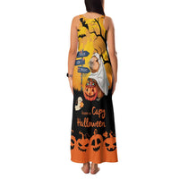 Happy Capy-Boo-Ra Family Matching Tank Maxi Dress and Hawaiian Shirt Capybara Ghost Trick or Treat - Wonder Print Shop