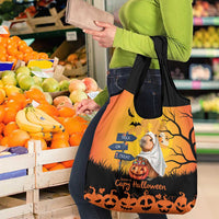 Happy Capy-Boo-Ra Grocery Bag Capybara Ghost Trick or Treat