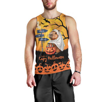 Happy Capy-Boo-Ra Men Tank Top Capybara Ghost Trick or Treat - Wonder Print Shop