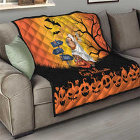 Happy Capy-Boo-Ra Quilt Capybara Ghost Trick or Treat - Wonder Print Shop