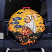 Happy Capy-Boo-Ra Spare Tire Cover Capybara Ghost Trick or Treat - Wonder Print Shop