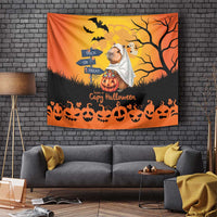 Happy Capy-Boo-Ra Tapestry Capybara Ghost Trick or Treat - Wonder Print Shop