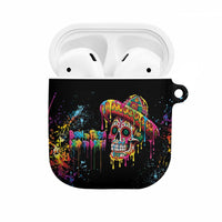 Dripping Sombrero Sugar Skull AirPods Case Día de los Muertos - Wonder Print Shop