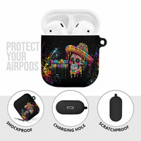 Dripping Sombrero Sugar Skull AirPods Case Día de los Muertos - Wonder Print Shop