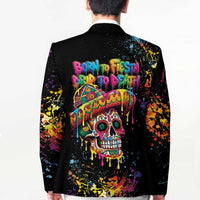 Dripping Sombrero Sugar Skull Blazer Día de los Muertos - Wonder Print Shop