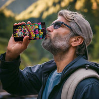 Dripping Sombrero Sugar Skull 4 in 1 Can Cooler Tumbler Día de los Muertos - Wonder Print Shop