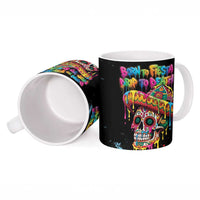 Dripping Sombrero Sugar Skull Ceramic Mug Día de los Muertos - Wonder Print Shop